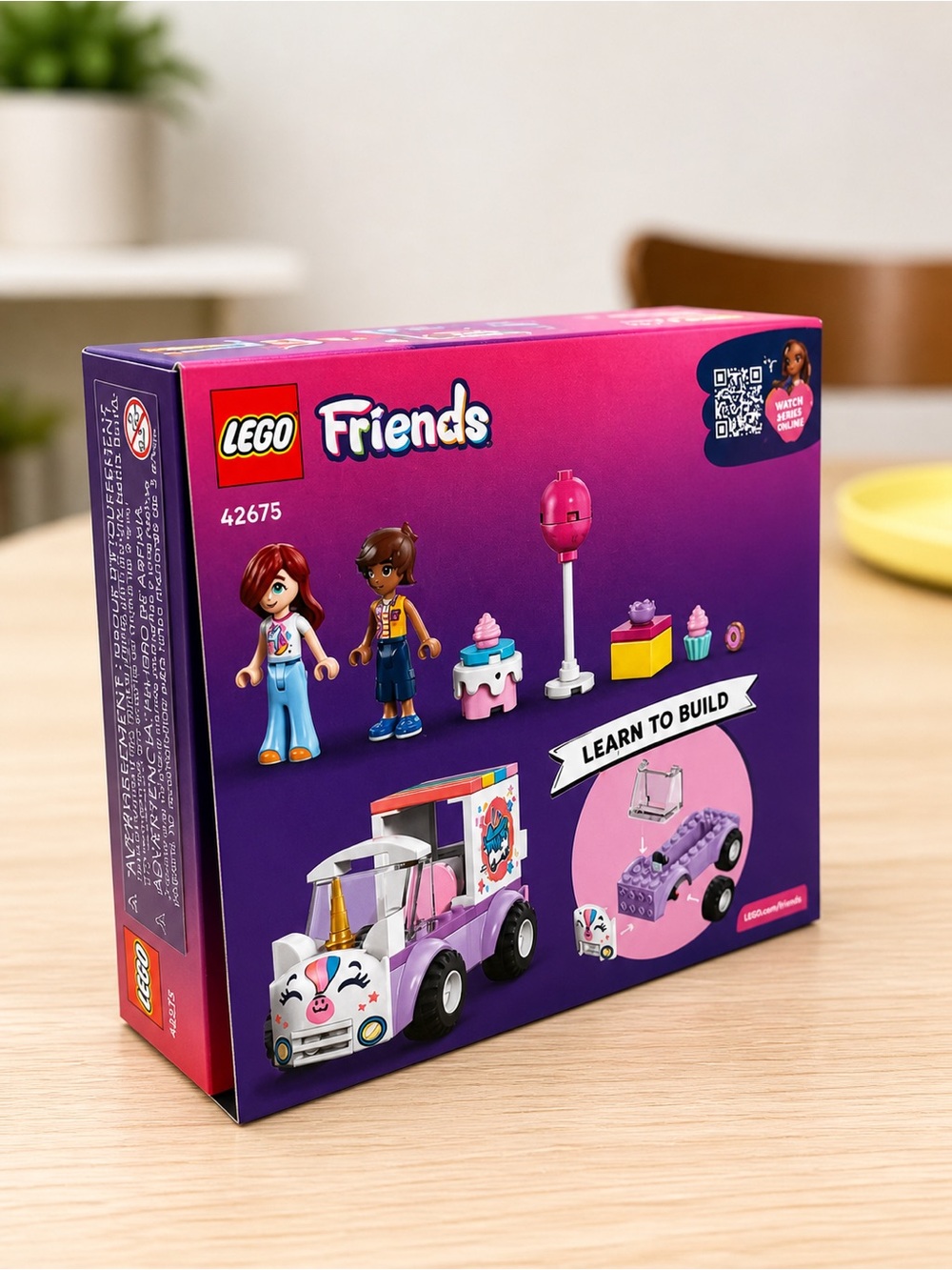 LEGO Friends Unicorn Cake Delivery Car 42675 COMPLETE Open Box w/ Box - Picture 4 of 4